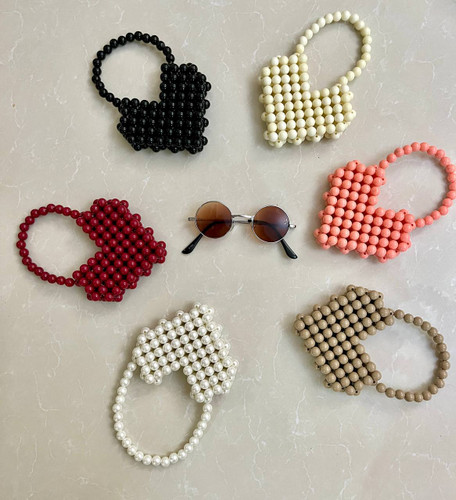 کیف دستی مرواریدی مهرهای