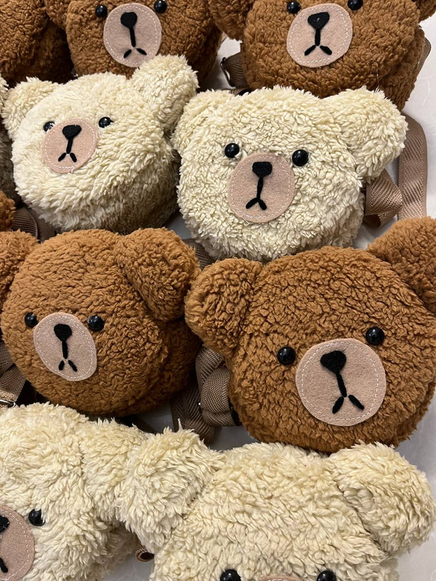 کیف رو دوشی بچهگانه طرح خرس