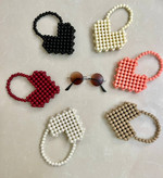 کیف مرواریدی قلبی