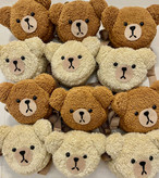 کوله پشتی کودک پشمالو طرح خرس کرم