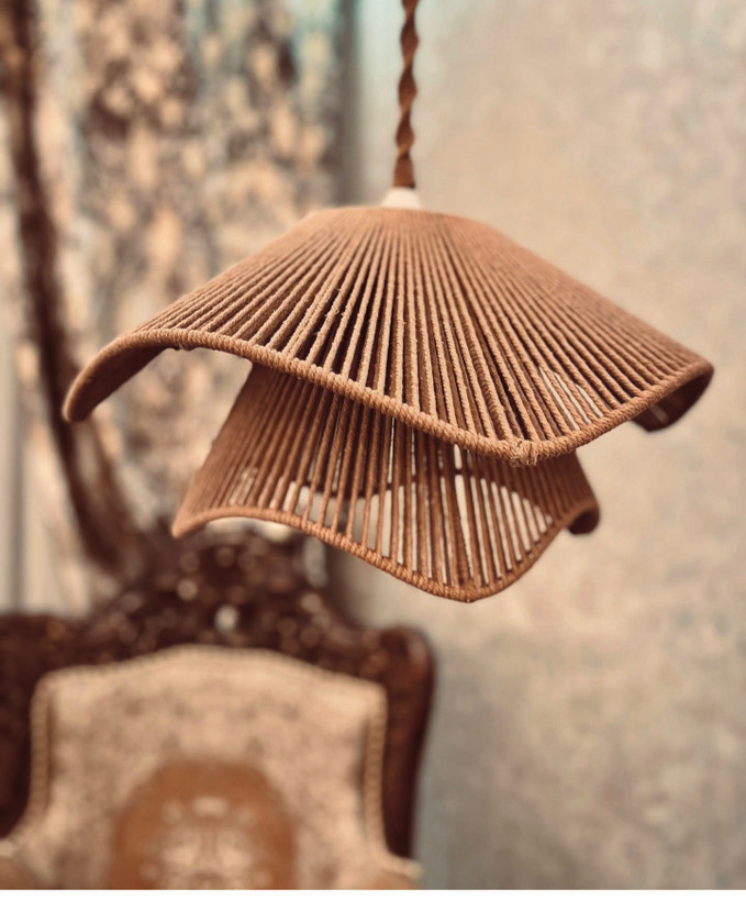 لوستر اتاق خواب بچگانه طنابی دو طبقه