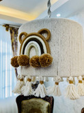 لوستر اتاق خواب بچگانه طنابی رنگین کمان